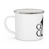 Corvus Comics | Black Logo with Bird | Enamel Camping Mug