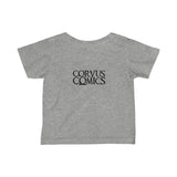 Corvus Comics | Black Logo with Bird | Infant Fine Jersey Tee