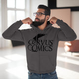 Corvus Comics | Bird | Unisex Hooded Zip Sweatshirt