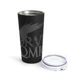 Corvus Comics | Grey Logo with Bird | Tumbler 20oz