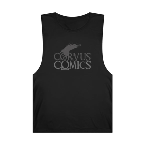 Corvus Comics | Grey Logo with Bird | Unisex Barnard Tank