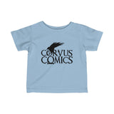 Corvus Comics | Black Logo with Bird | Infant Fine Jersey Tee