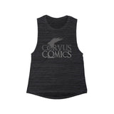 Corvus Comics | Logo with Bird | Women's Flowy Scoop Muscle Tank