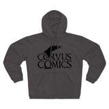 Corvus Comics | Bird | Unisex Hooded Zip Sweatshirt