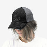 Corvus Comics | Grey Logo with Bird | Unisex Trucker Hat