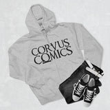 Corvus Comics | Grey Logo | Unisex Premium Full Zip Hoodie