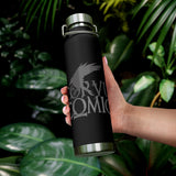 Corvus Comics | Grey Logo with Bird | 22oz Vacuum Insulated Bottle