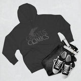 Corvus Comics | Grey Logo with Bird | Unisex Premium Pullover Hoodie