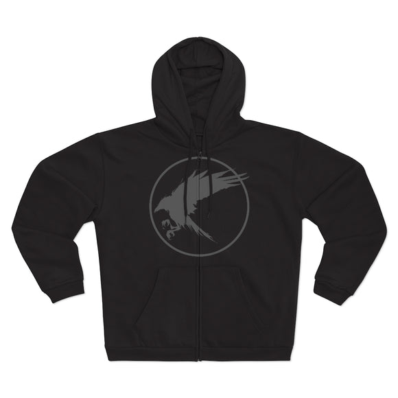 Corvus Comics | Bird | Unisex Hooded Zip Sweatshirt