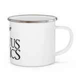 Corvus Comics | Black Logo with Bird | Enamel Camping Mug