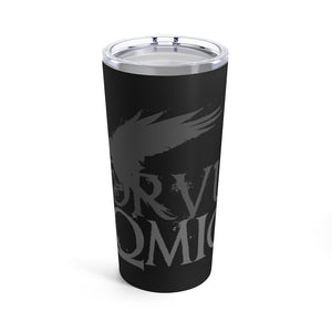 Corvus Comics | Grey Logo with Bird | Tumbler 20oz