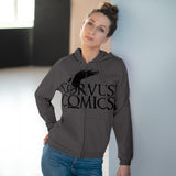 Corvus Comics | Bird | Unisex Hooded Zip Sweatshirt