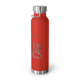 Corvus Comics | Grey Logo with Bird | 22oz Vacuum Insulated Bottle