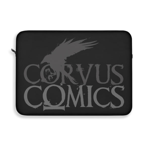 Corvus Comics | Grey Logo with Bird | Laptop Sleeve