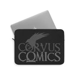 Corvus Comics | Grey Logo with Bird | Laptop Sleeve