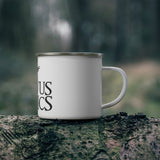 Corvus Comics | Black Logo with Bird | Enamel Camping Mug