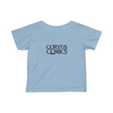 Corvus Comics | Black Logo with Bird | Infant Fine Jersey Tee