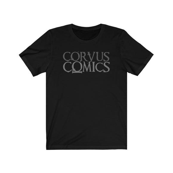 Corvus Comics | Grey Logo | Unisex Jersey Short Sleeve Tee