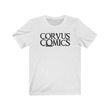 Corvus Comics | Grey Logo | Unisex Jersey Short Sleeve Tee