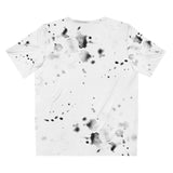 Corvus Comics | Logo with Bird and Splatter | Unisex AOP Cut & Sew T-Shirt