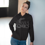 Corvus Comics | Grey Logo with Bird | Unisex Hooded Zip Sweatshirt