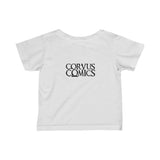 Corvus Comics | Black Logo with Bird | Infant Fine Jersey Tee