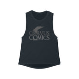 Corvus Comics | Logo with Bird | Women's Flowy Scoop Muscle Tank