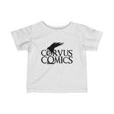 Corvus Comics | Black Logo with Bird | Infant Fine Jersey Tee